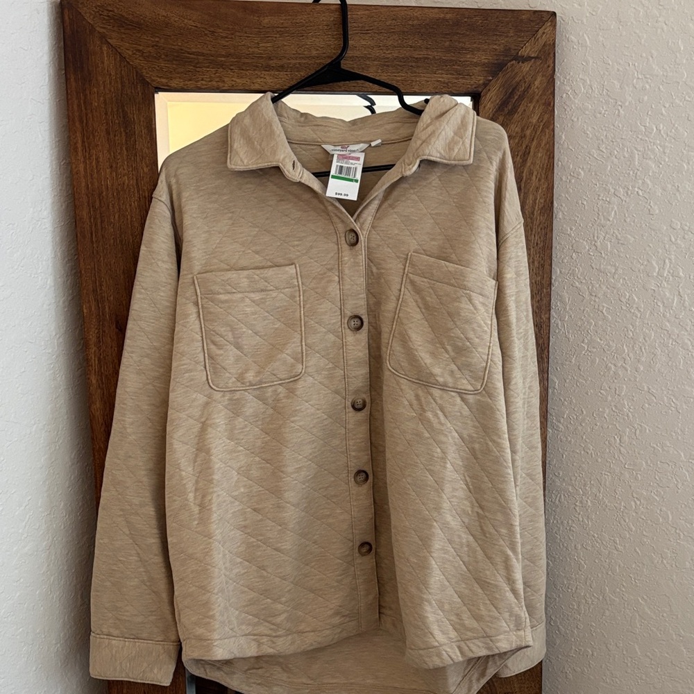 Vineyard Vines Khaki Quilted Jacket